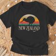 New Zealand Kiwi Vintage Bird Nz Travel Kiwis New Zealander T-Shirt Gifts for Old Men
