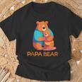 Niedlicher Papa Bär Sohn Und Tochteratertag T-Shirt Geschenke für alte Männer