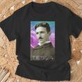 Nikola Tesla Inspiradora De Ciencia Y Electricidad Camiseta unisex Regalos para ancianos