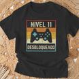 Nivel 11 Anos Desbloqueado Humor Cumpleanos 11 Gamer Regalo Camiseta unisex Regalos para ancianos