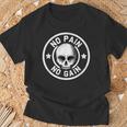 No Pain No Gain Gimnasio Entrenamientos Gimnasio Cotizaciones Gimnasio Rata Fitness Camiseta unisex Regalos para ancianos