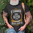O'connor Irish Name Vintage Ireland Family Surname T-Shirt Gifts for Old Men