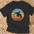 Orca Killer Ballena Retrointage 60S 70S Puesta De Sol Sea Animal Camiseta unisex Regalos para ancianos