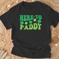 Here To Paddy Lucky Family St Patrick's Party Drinking T-Shirt Gifts for Old Men