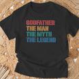 Padrino Hombre Mito Leyenda Ahijado Padrino Camiseta unisex Regalos para ancianos