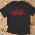 Palestine Typography Palestine Calligraphy Arabic Gaza T-Shirt Geschenke für alte Männer