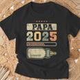 Papa 2025 Schwangerschafterkünden Werdenderater T-Shirt Geschenke für alte Männer