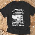 Papa & 3 Söhne Chaos Team Papa 3 Söhne T-Shirt Geschenke für alte Männer