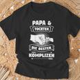 Papa & Tochter Die Beste Komplizen Partnerlook Father Black S T-Shirt Geschenke für alte Männer
