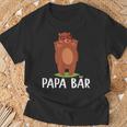 Papa Bär 2 Kinderateratertag Geschenk Herren Männer T-Shirt Geschenke für alte Männer