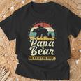 Papa Bear 2 Bären-Welpen Papa 2 Kinderatertag Bär Kapuzenjacke T-Shirt Geschenke für alte Männer