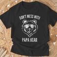 Papa Bear Don't Mess With Papa Bear Lustigeratertag Kapuzenjacke T-Shirt Geschenke für alte Männer