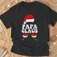 Papa Claus Weihnachtsmann Weihnachten T-Shirt Geschenke für alte Männer