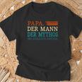 Papa Der Mann Mythos Schlechte Einflussatertag Geschenk T-Shirt Geschenke für alte Männer