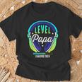 Papa Level Loading Schwangerschafterkünden Baby Party 2024 T-Shirt Geschenke für alte Männer