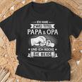 Papa Und Opa Rock Fäuste T-Shirt Geschenke für alte Männer