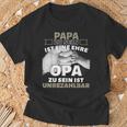 'Papa Zu Sein Ist Eine Ehr Opa Zu Sein Unbeahlbar' T-Shirt Geschenke für alte Männer