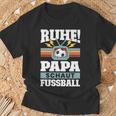 Papaater Fussball Fussball Fan Ballatertag T-Shirt Geschenke für alte Männer