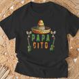 Papacito Lustiger Mexikanischer Papa Cinco De Mayoatertag T-Shirt Geschenke für alte Männer