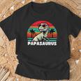 PapasaurusRex Papa Saurus Dinosaurier Familie T-Shirt Geschenke für alte Männer