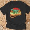 Papasaurus Lustigesater Papa Dino T-Shirt Geschenke für alte Männer