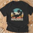 Papasaurus T-Rex Papa Dad Dino Dinosaur T-Shirt Geschenke für alte Männer