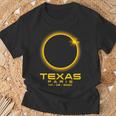 Paris Texas Tx Total Solar Eclipse 2024 T-Shirt Gifts for Old Men