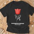 Parkinson's Disease Awareness April Month Red Tulip T-Shirt Gifts for Old Men