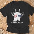 Patriotic Goat 4Th Of July Boys Goat Americaaa T-Shirt Gifts for Old Men