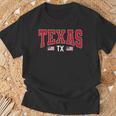 Patriotic Texas Tx Usa Flag Vintage Texan Texas T-Shirt Gifts for Old Men