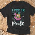 I Pee In Pools Swimming Joke Peeing In Public Pools T-Shirt Gifts for Old Men