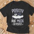Penguin Positiv Auf Müde Getestet Penguin Black T-Shirt Geschenke für alte Männer