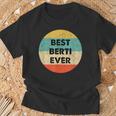 Personalisiertes Best Berti Ever T-Shirt im Vintage-Retro-Stil Geschenke für alte Männer