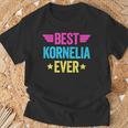 Personalisiertes T-Shirt Beste Kornelia Ever, Buntes Design Geschenke für alte Männer