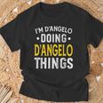 Personalized First Name I'm D'angelo Doing D'angelo Things T-Shirt Gifts for Old Men