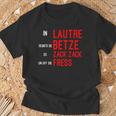 Pfalz Heimatliebe & Betze Fresse Schwarzes T-Shirt für Lautre Fans Geschenke für alte Männer