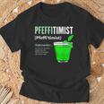 Pfeffitimist Peppermint Saufen Peppermint Liqueur Pfeffi T-Shirt Geschenke für alte Männer