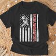 Philadelphia Baseball American Flag Vintage Baseball Fans T-Shirt Gifts for Old Men