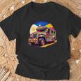 Philippines Flag Proud Filipino Souvenir Philippines Jeepney T-Shirt Gifts for Old Men