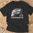 Philosoraptor Meme Philosophy Dinosaur T-Shirt Geschenke für alte Männer