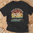 Pilot In Progress Please Wait Aviation Future Pilots T-Shirt Gifts for Old Men