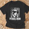 Pitbull Mom Proud American Pit Bull Dog T-Shirt Gifts for Old Men
