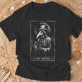 Plague Doctor Tarot Card Horror Death Occult Satanic T-Shirt Gifts for Old Men