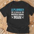 Plumber Inspirational Man Plumbing Birthday Gif T-Shirt Gifts for Old Men