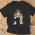 Pocket German Beagle Feet Oktoberfest Bavarian Dog T-Shirt Gifts for Old Men