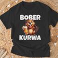 Polen Bober Kurwa Meme Bóbr Kurwa Polnisch Bier Bober T-Shirt Geschenke für alte Männer