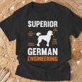 Poodle Dog Superior German Engineering T-Shirt Gifts for Old Men