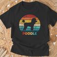 Poodle Vintage T-Shirt Geschenke für alte Männer