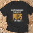 Pops Favorite Name Tshirts T-Shirt Gifts for Old Men