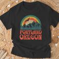 Portland Oregon Blue T-Shirt Geschenke für alte Männer